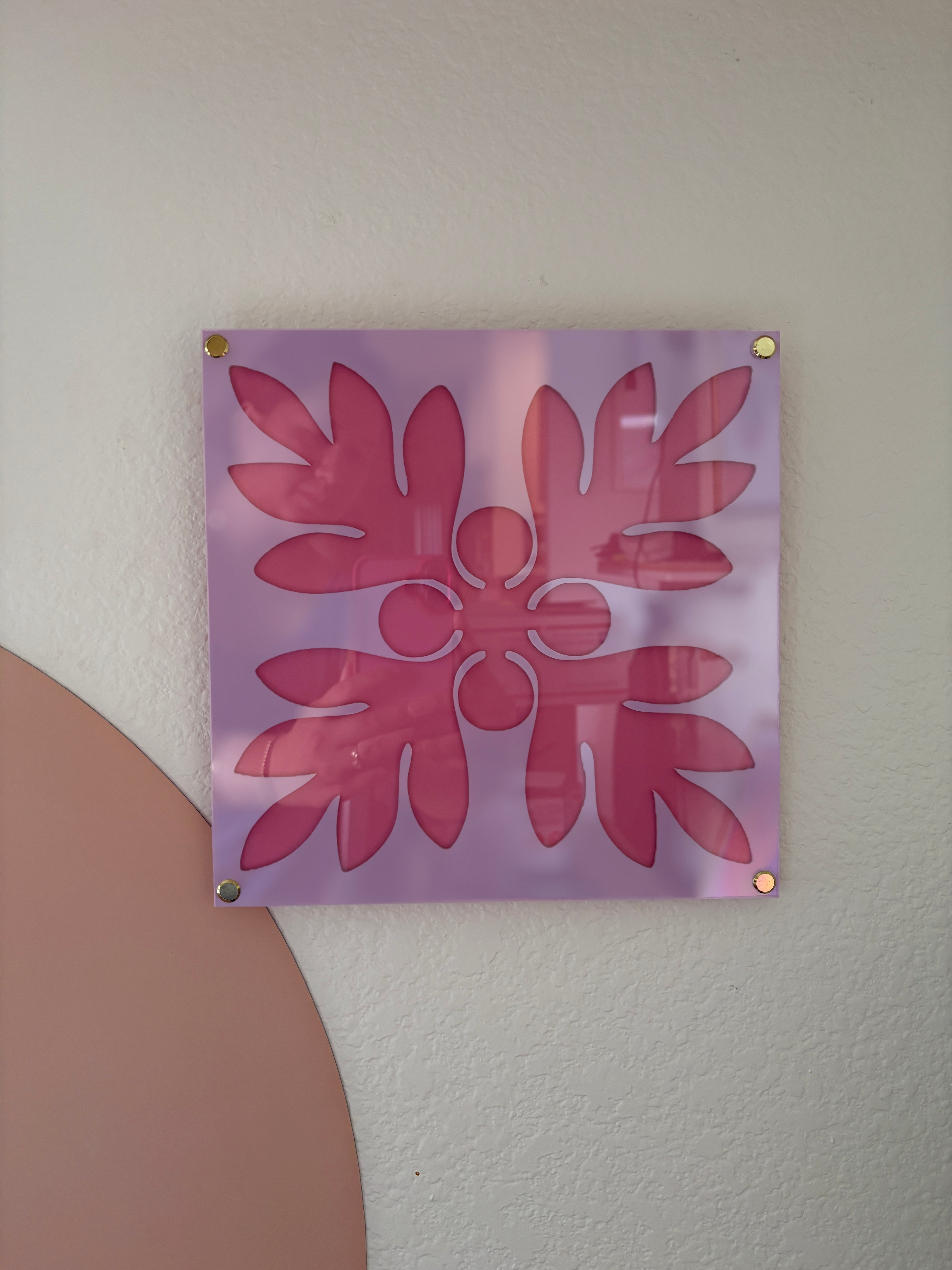 Purple on Pink Kuiki Wall Art (PREORDER)