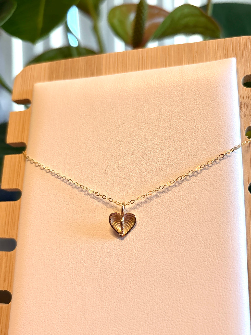 14K Anthurium Necklace 14K アンスリウムネックレス