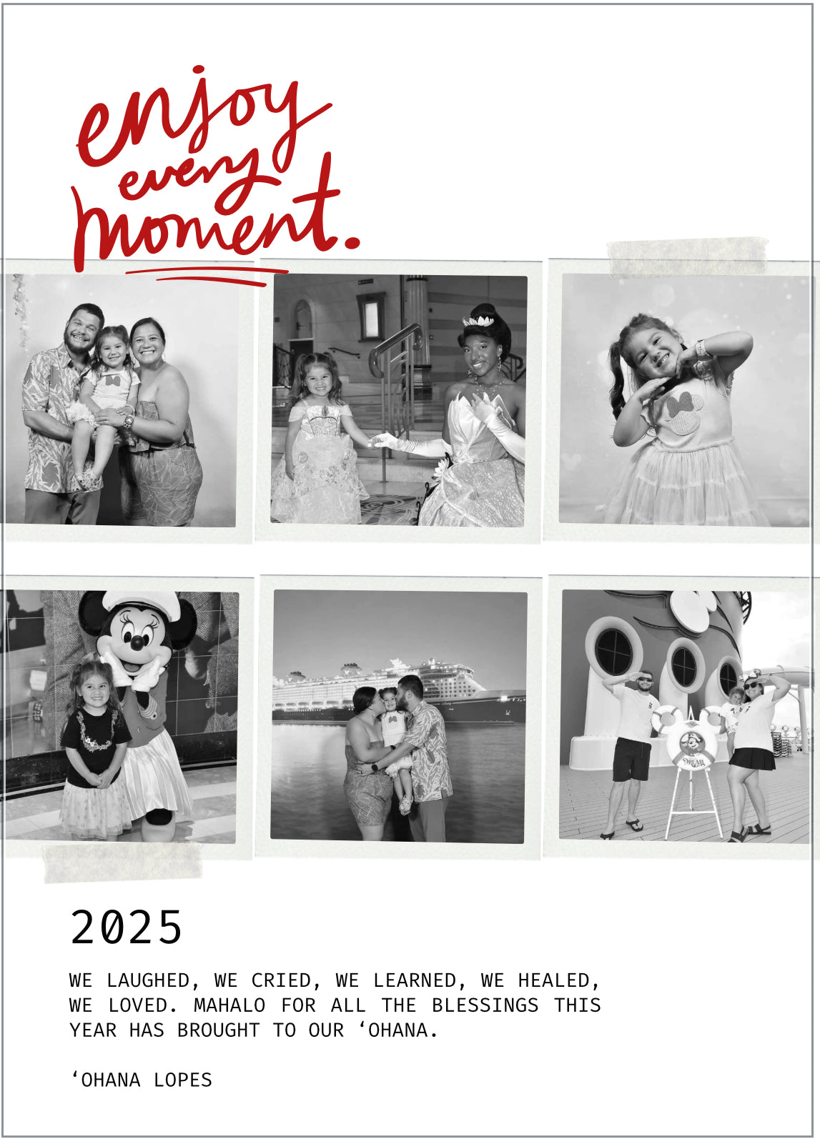 Enjoy Every Moment (Blk/White)