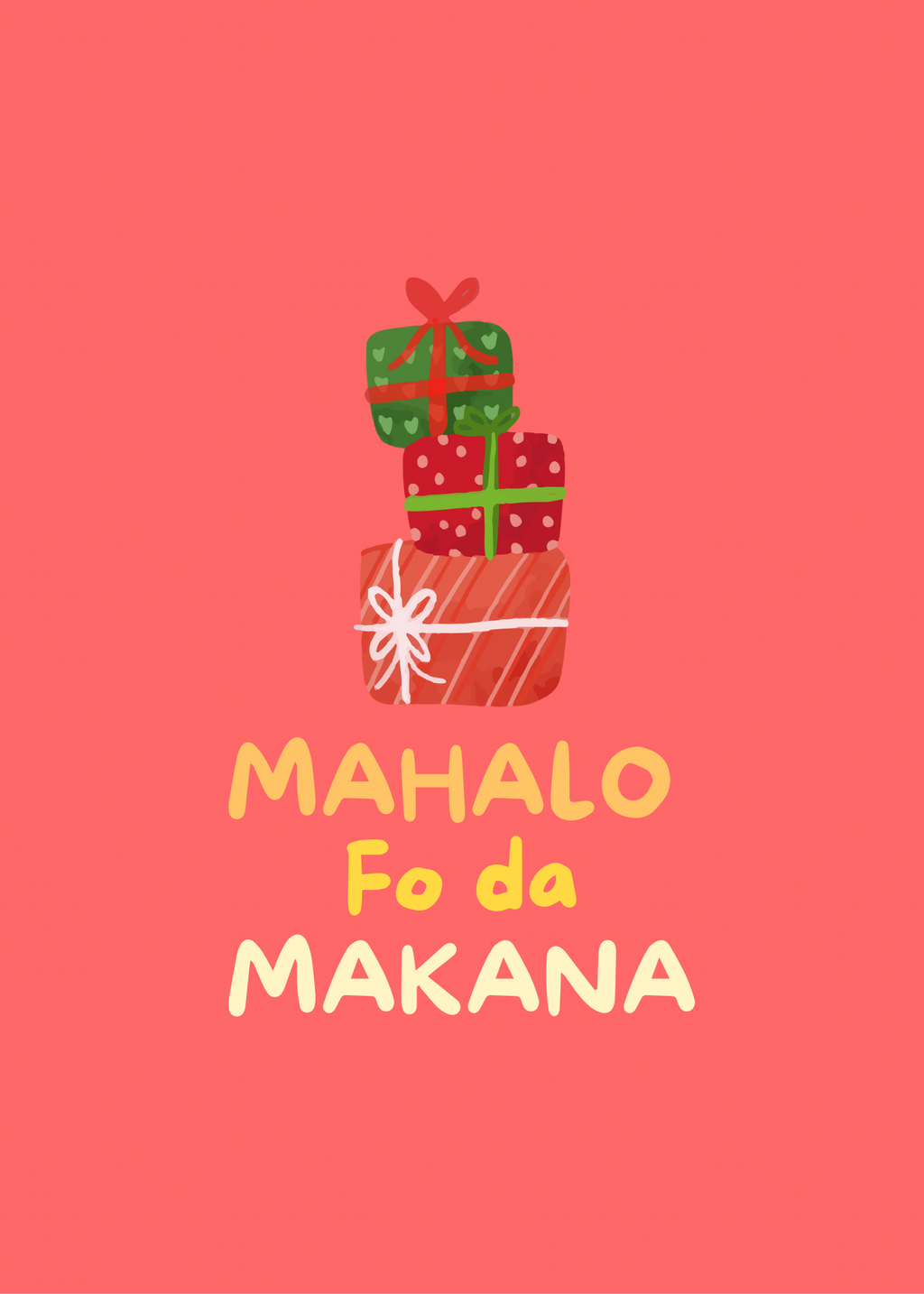 Mahalo Makana Notecard