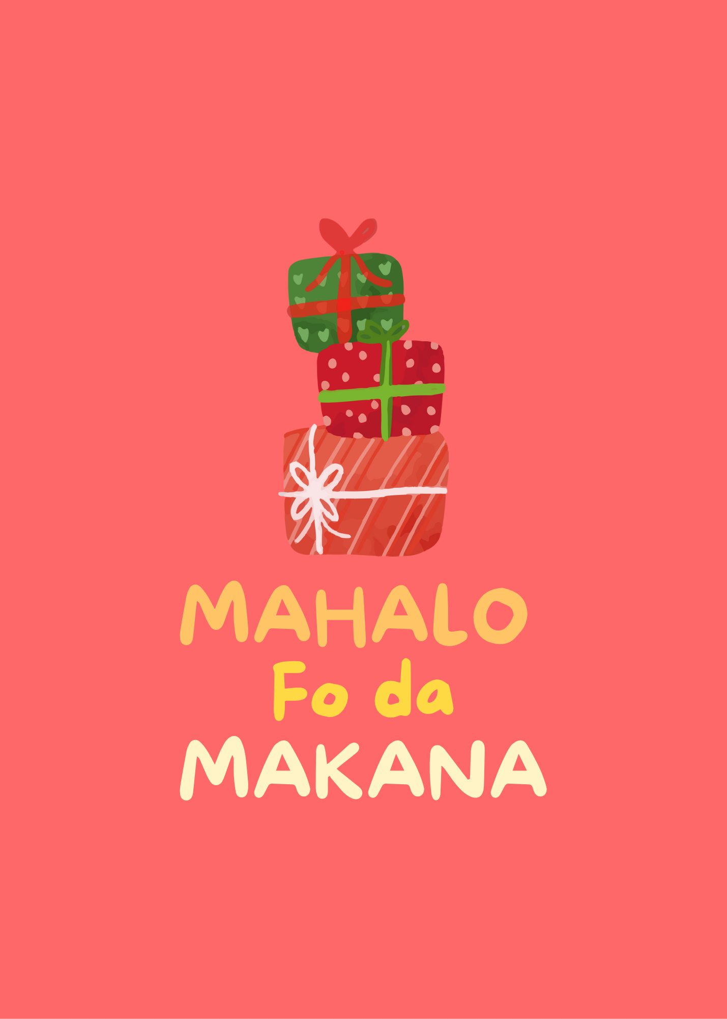 Mahalo Makana Notecard