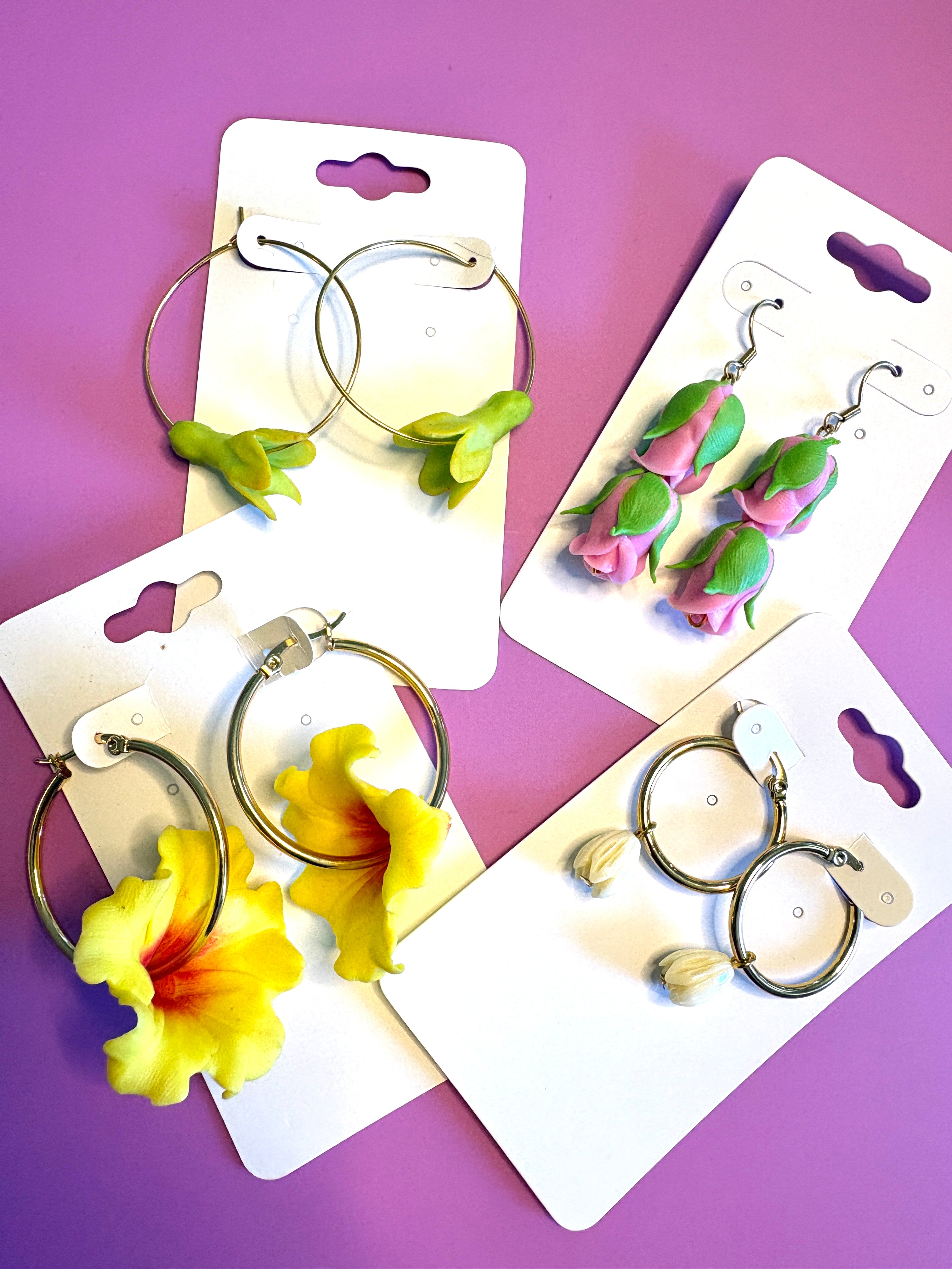 Hawaiian Flower Earrings ハワイアンフラワーピアス