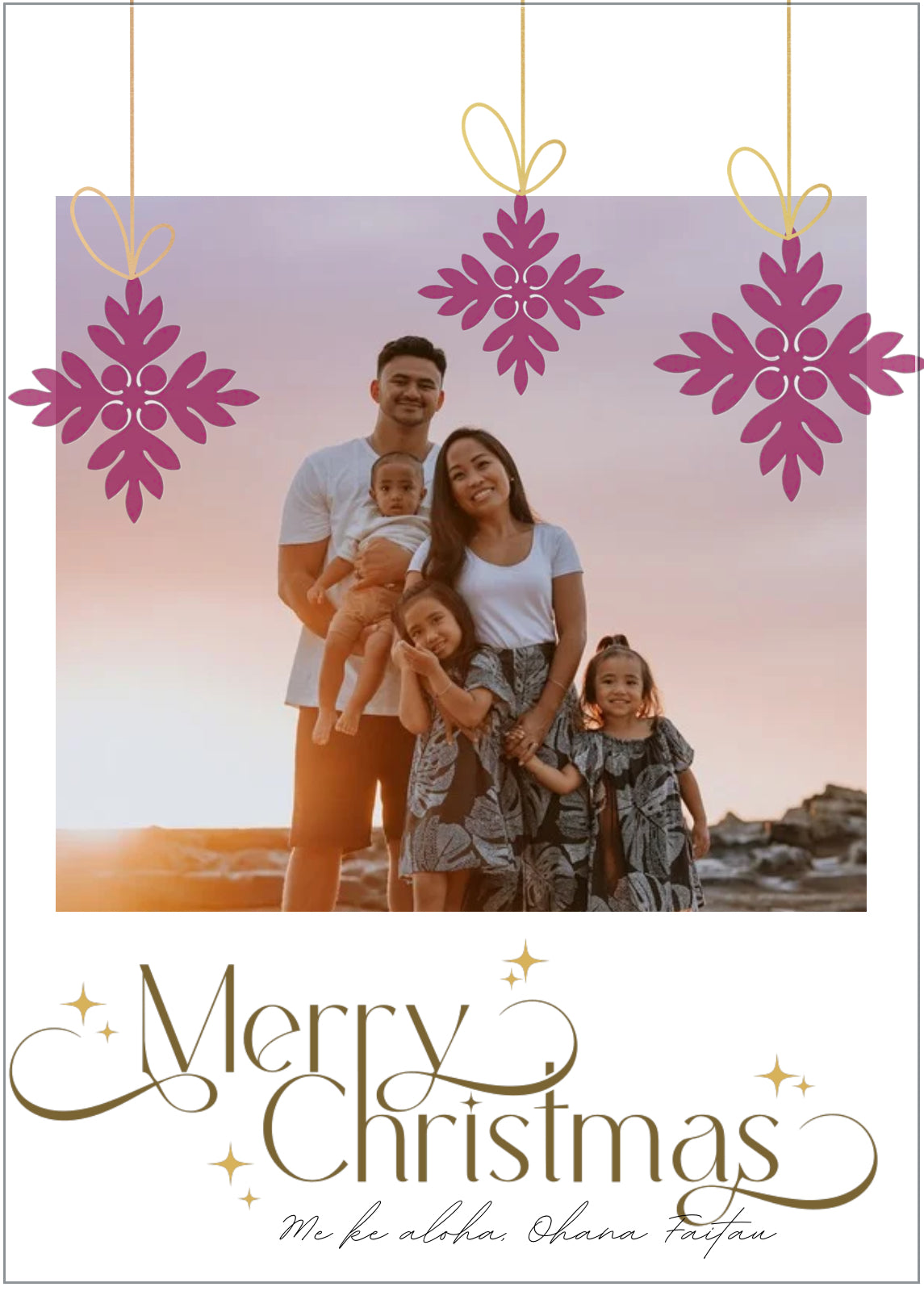 Fuschia Kuiki Ornament