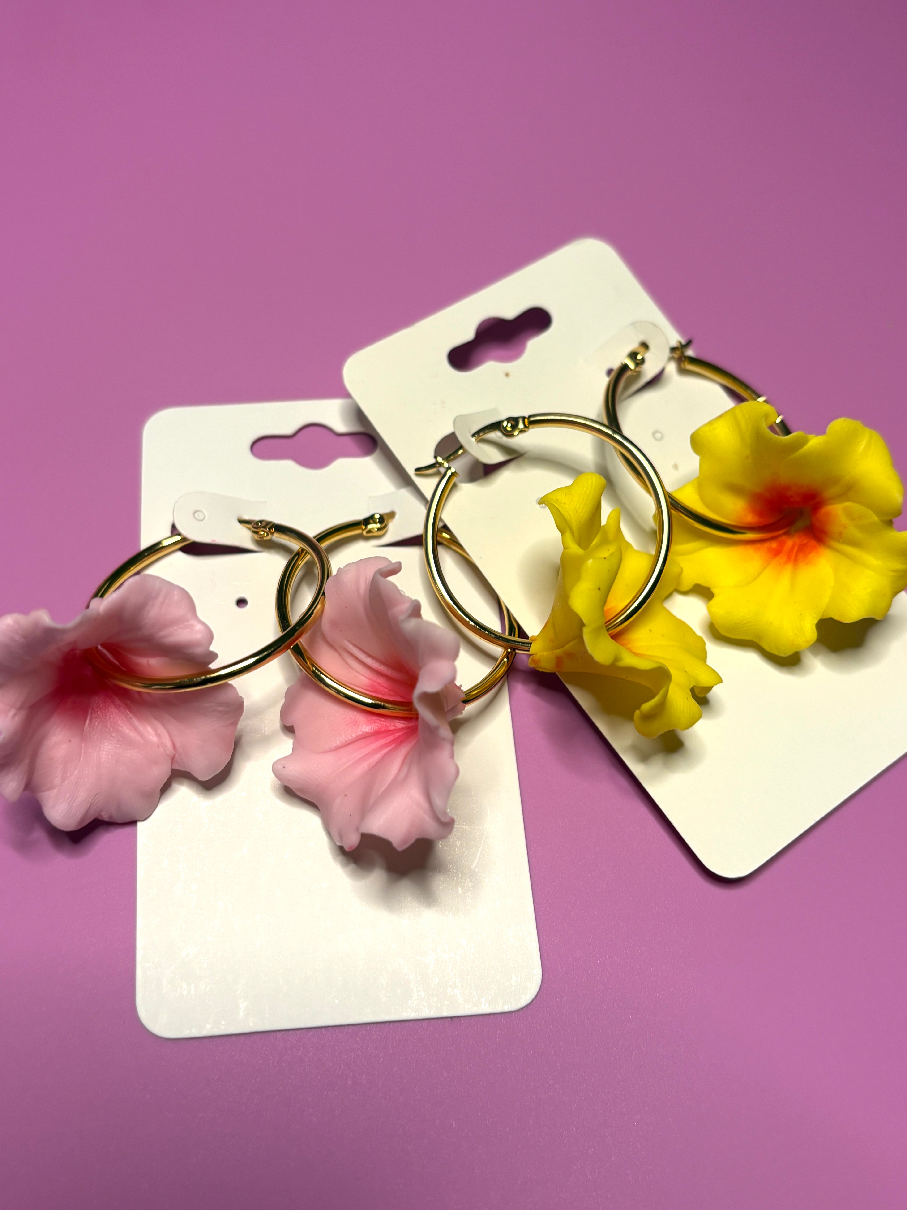 Hawaiian Flower Earrings ハワイアンフラワーピアス