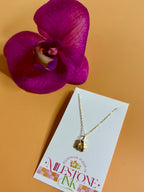 14K Orchid Necklace 14K オーキッドネックレス